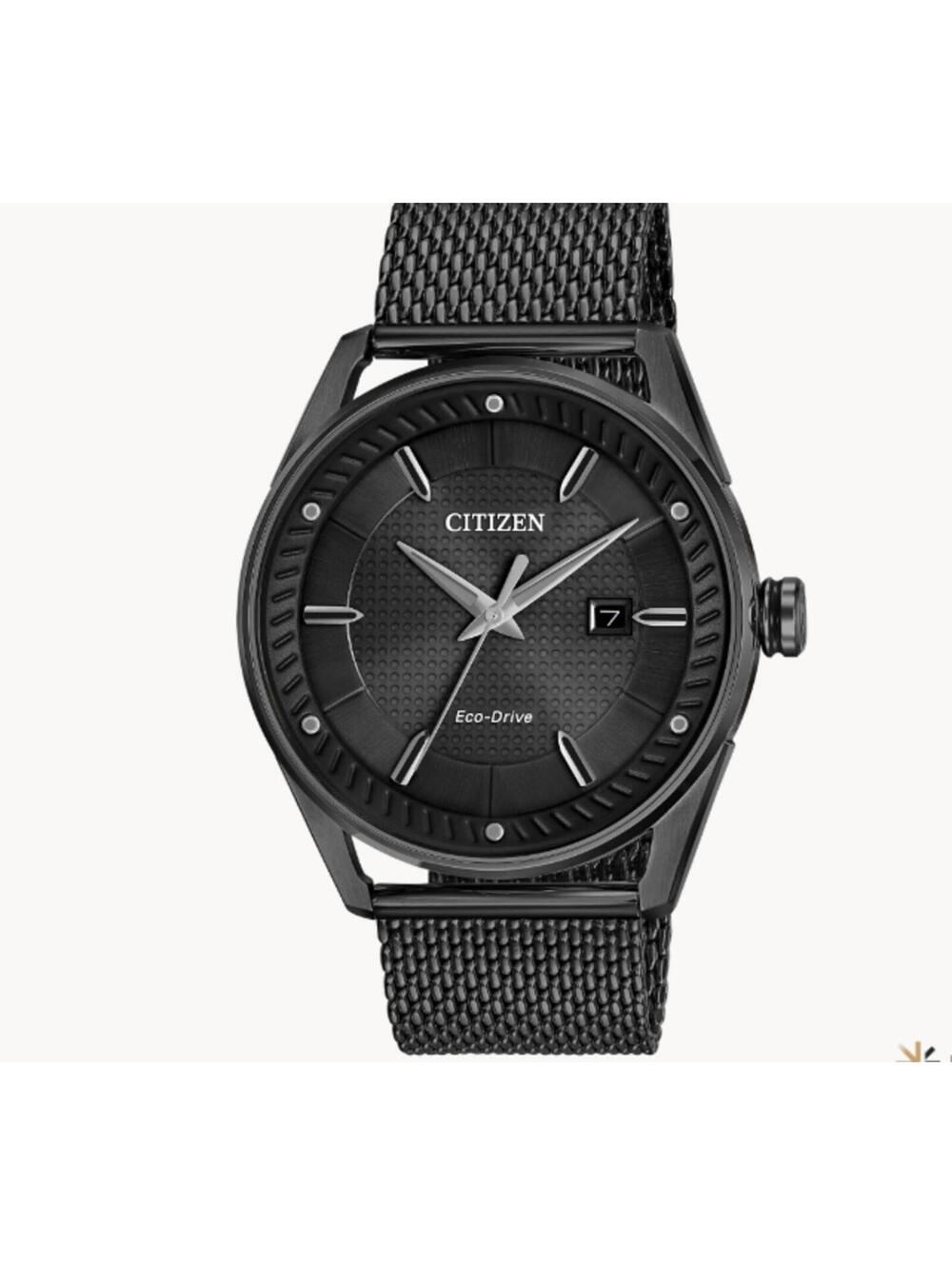 Citizen Eco-Drive Black Mesh Strap Analog Watch
